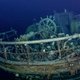 A photo of Ernest Shackleton's ship discovered beneath the waves